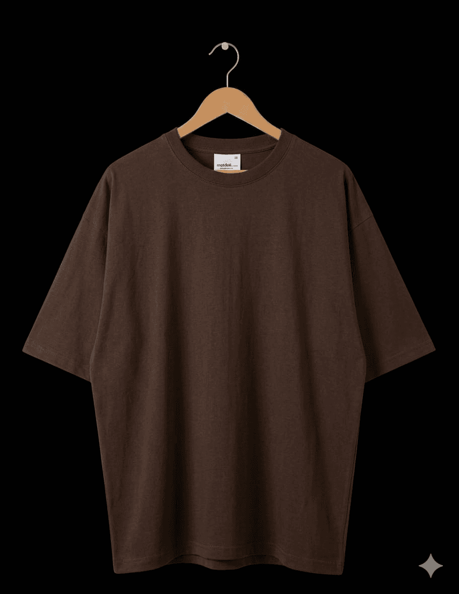 Solid Tee — Brown