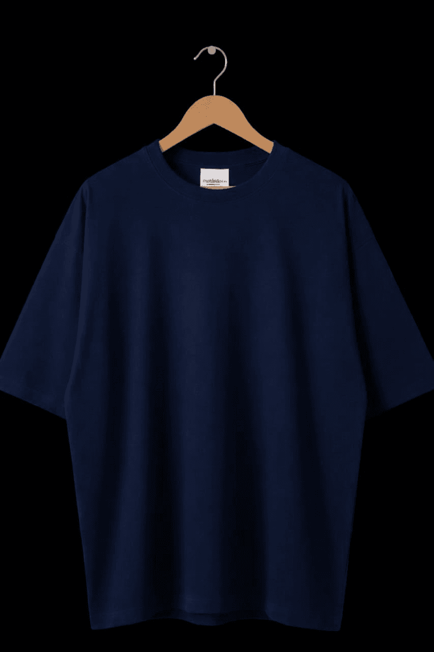 Solid Tee — Navy Blue